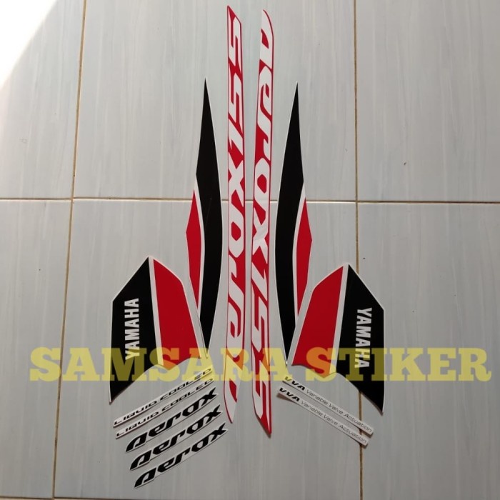 

TERLARIS | STICKER STRIPING MOTOR YAMAHA AEROX VVA 155 2020 R PUTIH-MERAH - putih-merah