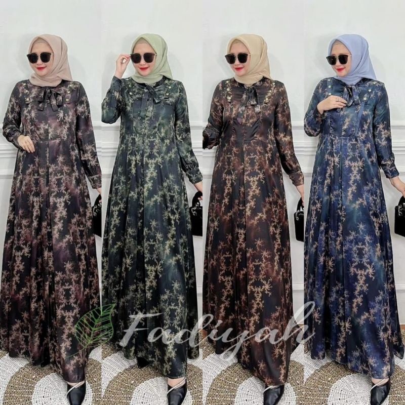 FAUZIAH DRESS BY FADIYAH COLLECTION/ GAMIS WANITA ARMANI