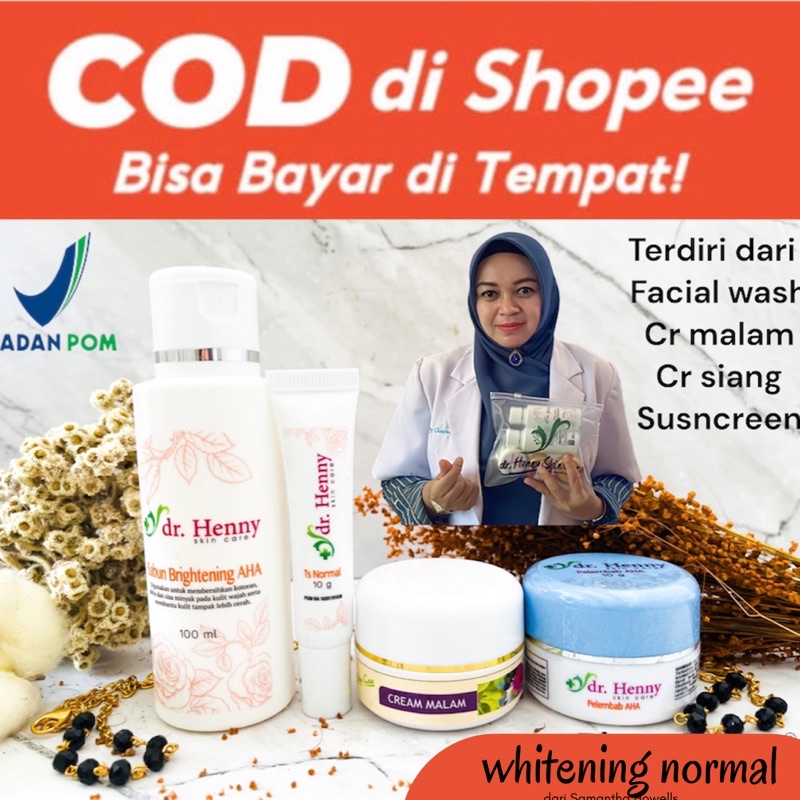 CREAM DHC PAKET WHITENING UNTUK KULIT NORMAL BY. DR HENNY CHAERANI