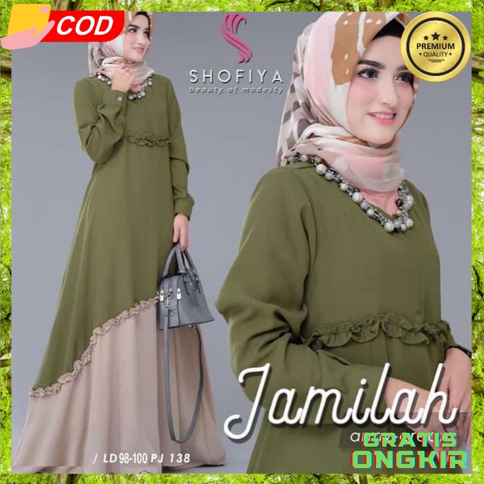 Baju Gamis Mewah Pesta Kondangan Dres Syari Perempuan Bju Muslimah Dress Terbaru 2023 Gamis Lebaran 