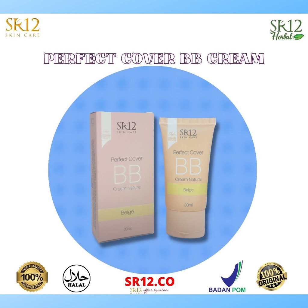 Perfect cover bb cream sr12 bpom Bb cream dengan vitamin E Bb cream dengan spf Meratakan warna kulit