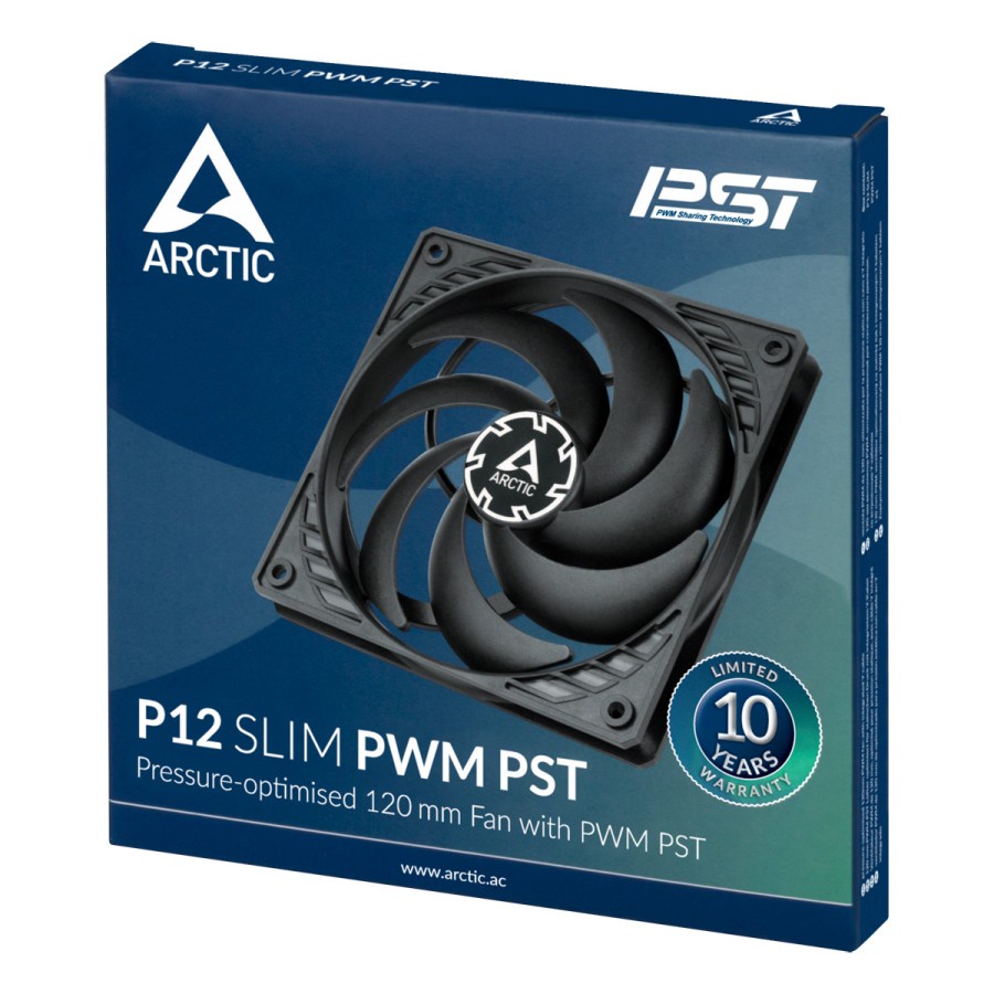 Fan ARCTIC P12 Slim PWM PST - Single Pack - 120x15mm 12cm