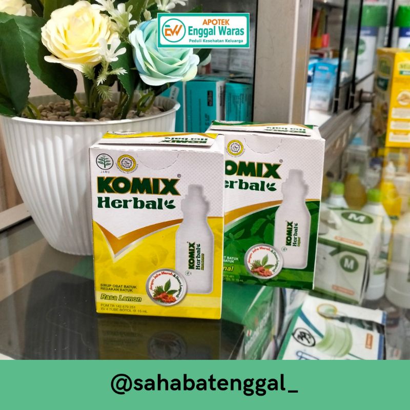 

KOMIX HERBAL ORIGINAL & JAHE BOTOL TUBE ISI 4 @15 ML / PACK