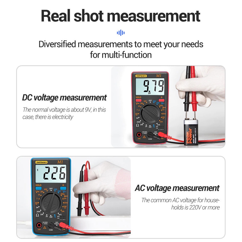 ANENG M1 Taffware Digital Multimeter Voltage Tester Multitester