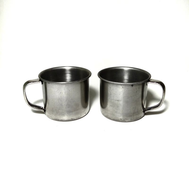 CANGKIR STAINLESS STEEL SS 6.5 CM CANGKIR KOPI TEH MINIMALIS ANTI KARAT