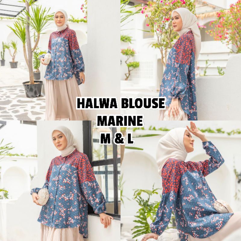 Halwa blouse by heaven lights / Halwa blouse heaven lights HL marine size M size L
