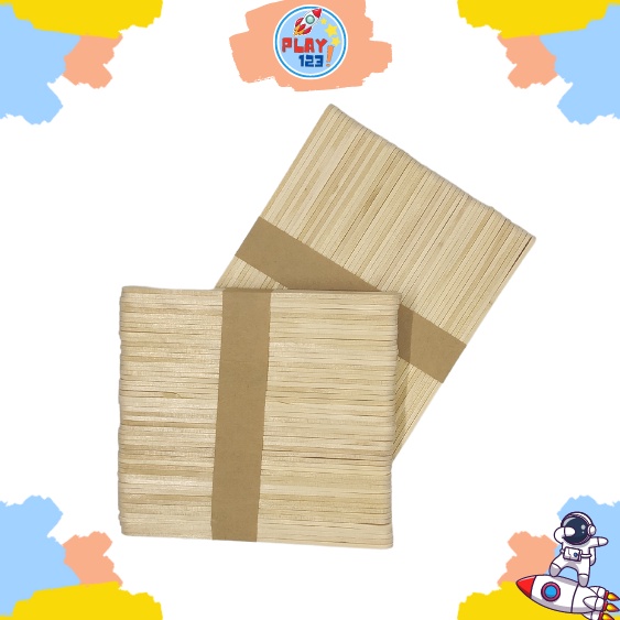 [PLAY.123] Stik Es Krim / Ice Cream Stick / Kayu Tebal