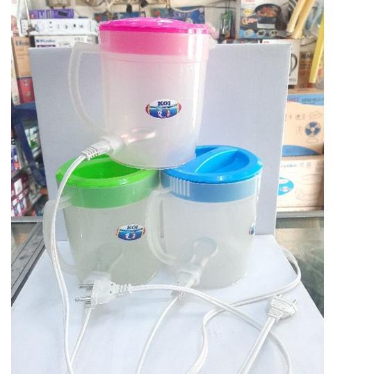 New WID244 teko listrik pemanas air/teko listrik plastik/ mug listrik plastik