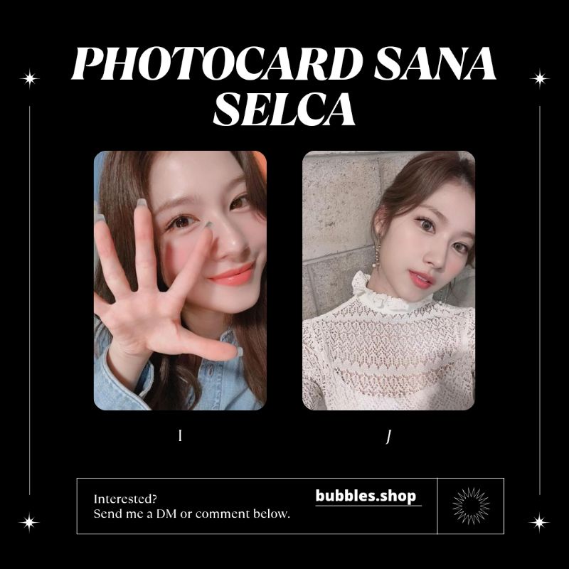 PHOTOCARD UNOFFICIAL SANA TWICE SELCA