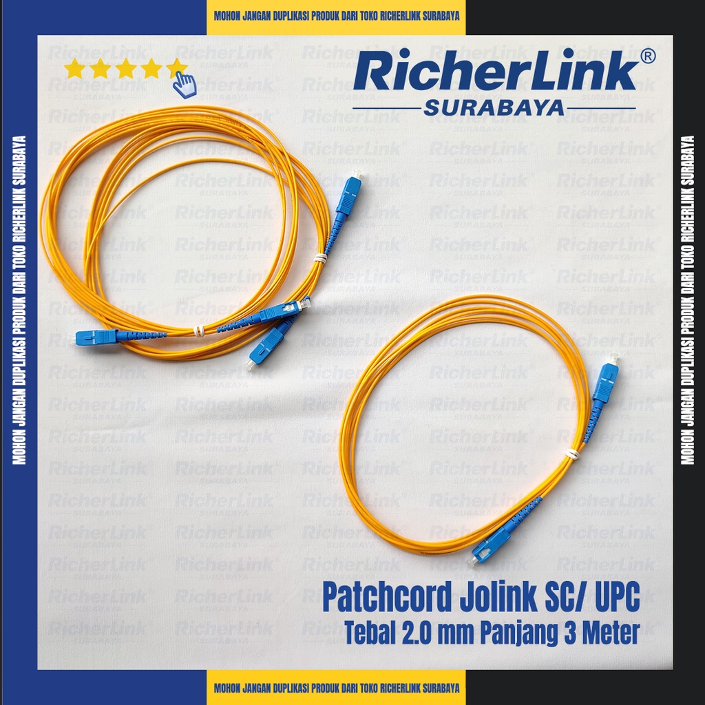 Jolink Patchcord SC / UPC /2 mm / 3 Meter