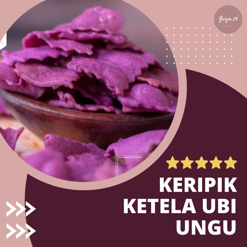 

KERIPIK UBI UNGU PREMIUM ENAK RENYAH BERGIZI 180 GRAM | GRIYA 29