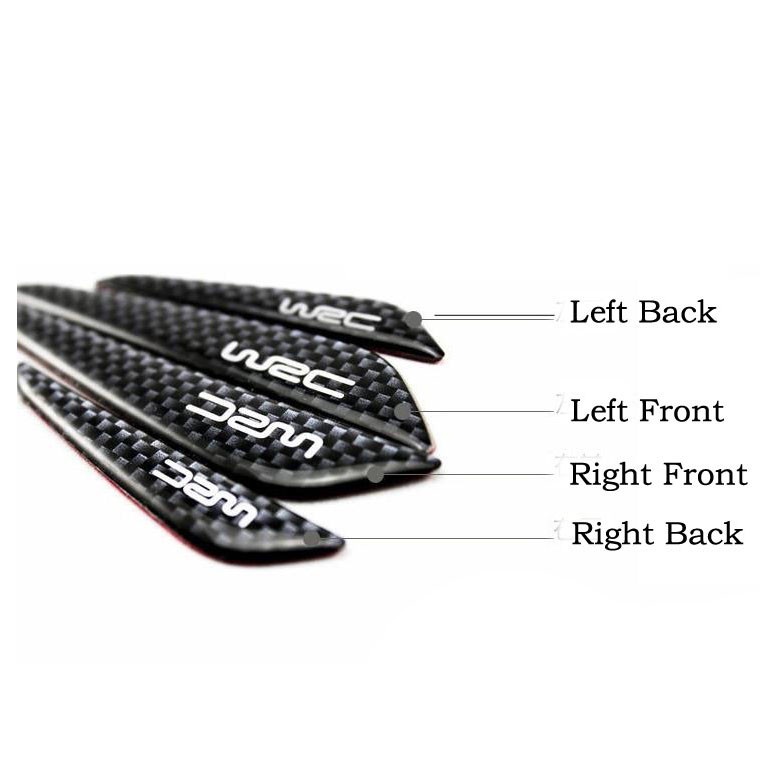 WRC Bumper Silikon Pintu Mobil Door Protector 4 PCS - Black - OMRS5WBK
