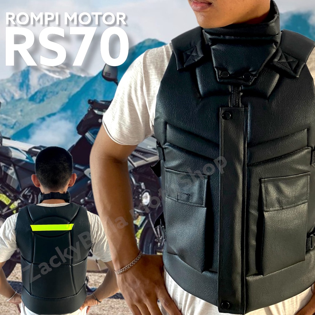 Rompi Motor Sakatsu RS70 | Vest | Tutup Dada | Body Protector Bikers Fungsional