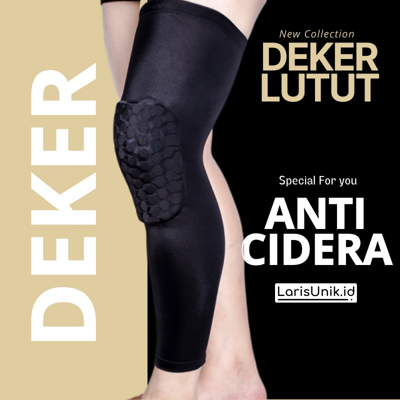 Pelindung Lutut Olahraga Deker Pelindung Lutut Anti Cedera Olahraga Basket Futsal Knee Guard Leg Sleeve