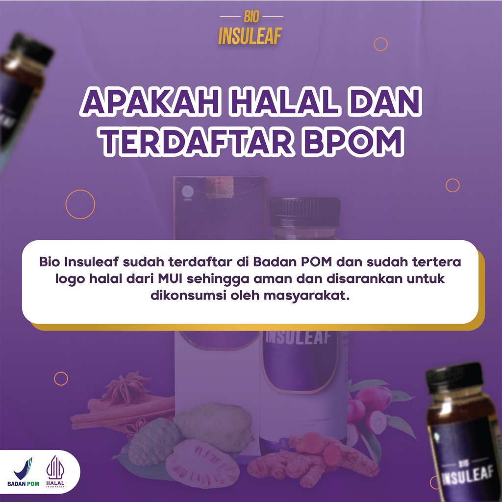 BIO INSULEAF - ORIGINAL 100% HERBAL ALAMI UNTUK ATASI DIABETES TURUNKAN DAN STABILKAN GULA DARAH KENCING MANIS GLUKOSA