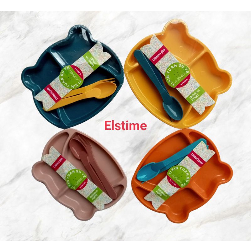 PROMO Piring Makan Anak Lucu 1 Set