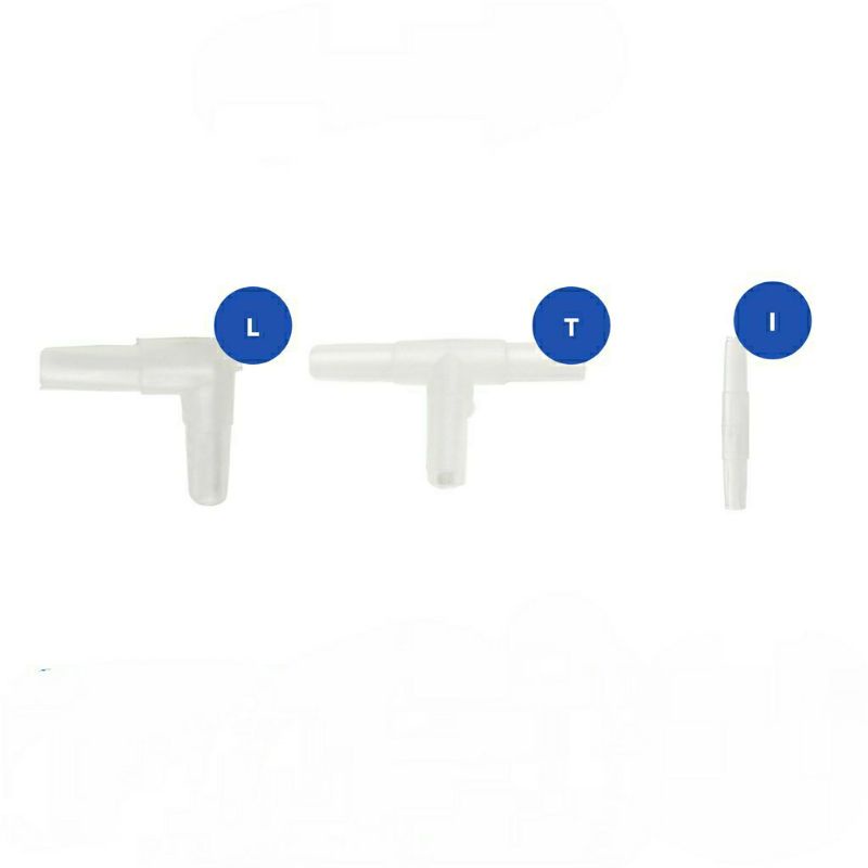 SAMBUNGAN SELANG AERATOR L - T - I / KONEKTOR AERATOR AQUARIUM AQUASCAPE HIDROPONIK AQUAPONIK