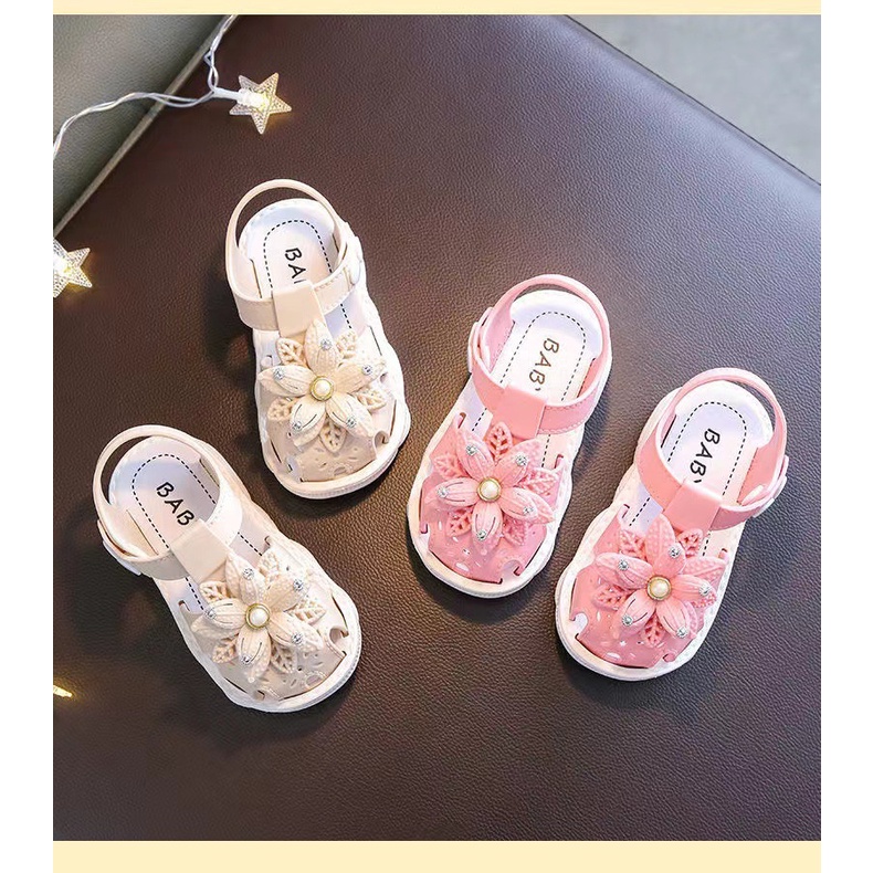 Cherry COD Rossie Shine Sandal Anak Perempuan Bahan Karet / Sandal Bayi  / Sandal Jelly Anak LX04