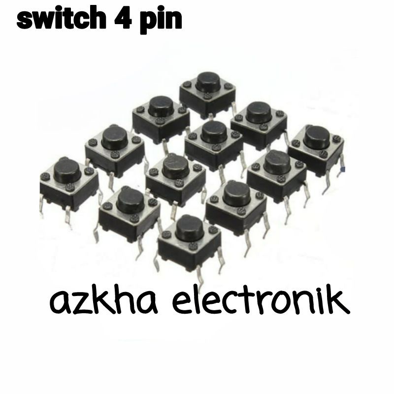 switch/tombol  4 pin