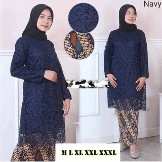 ORI!!!  SETELANKebaya brokat / TUNIK / kebaya TUNIK / kebaya kondangan TUNIK / Kebaya rinjani / Kebaya Brukat / Kebaya Pesta / Kebaya Modern ukuran jombo ld 120 MARUN