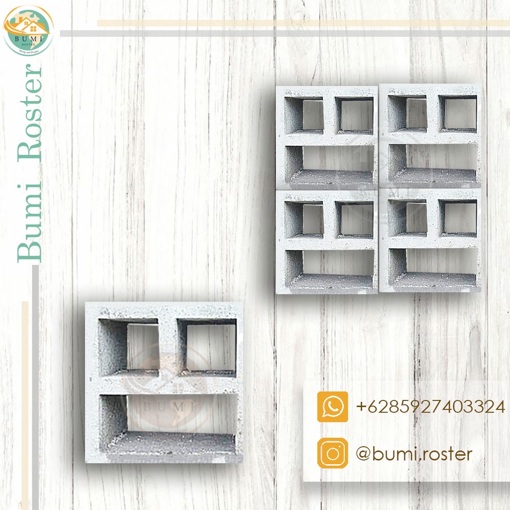 Loster/Roster Beton Kotak 3