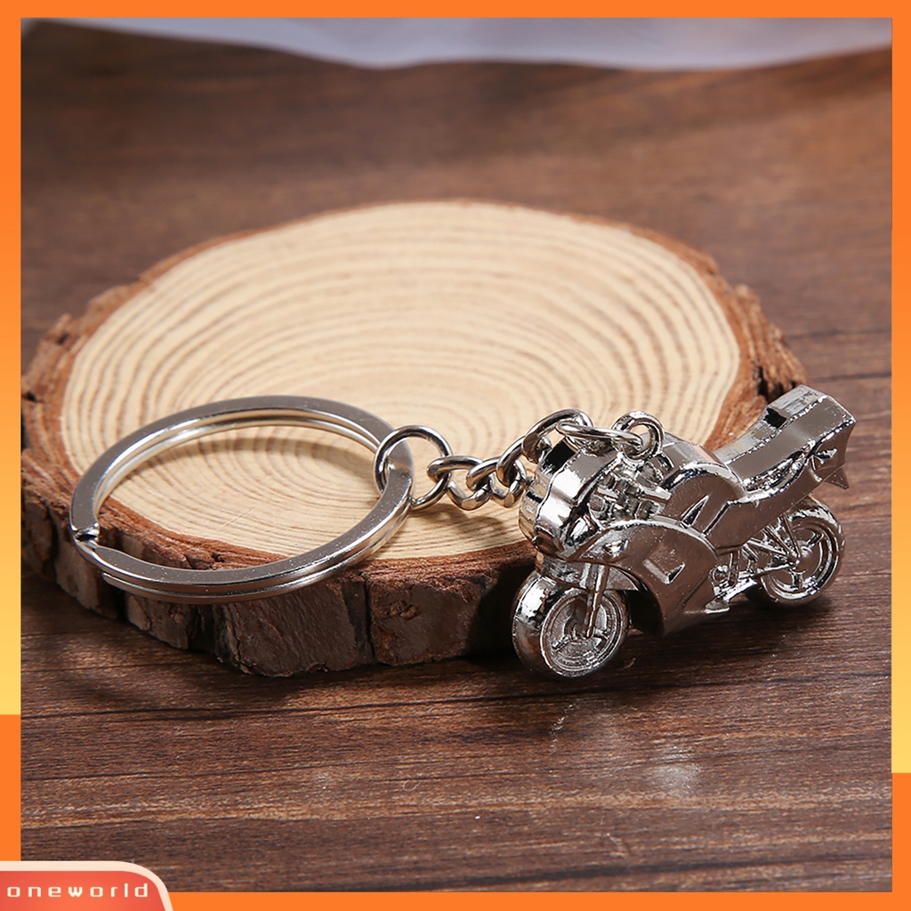 {oneworld} Pria Keyring Exquistie Hias Zinc Alloy Motor Keren Liontin Gantungan Kunci Untuk Pesta