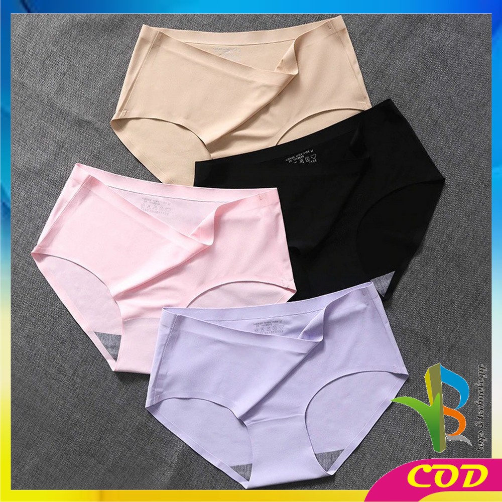 RB-P38 PART 2 Celana Dalam Seamless Wanita Polos CD Cewek Tanpa Jahitan Ice Silk Panties Underwear Wanita