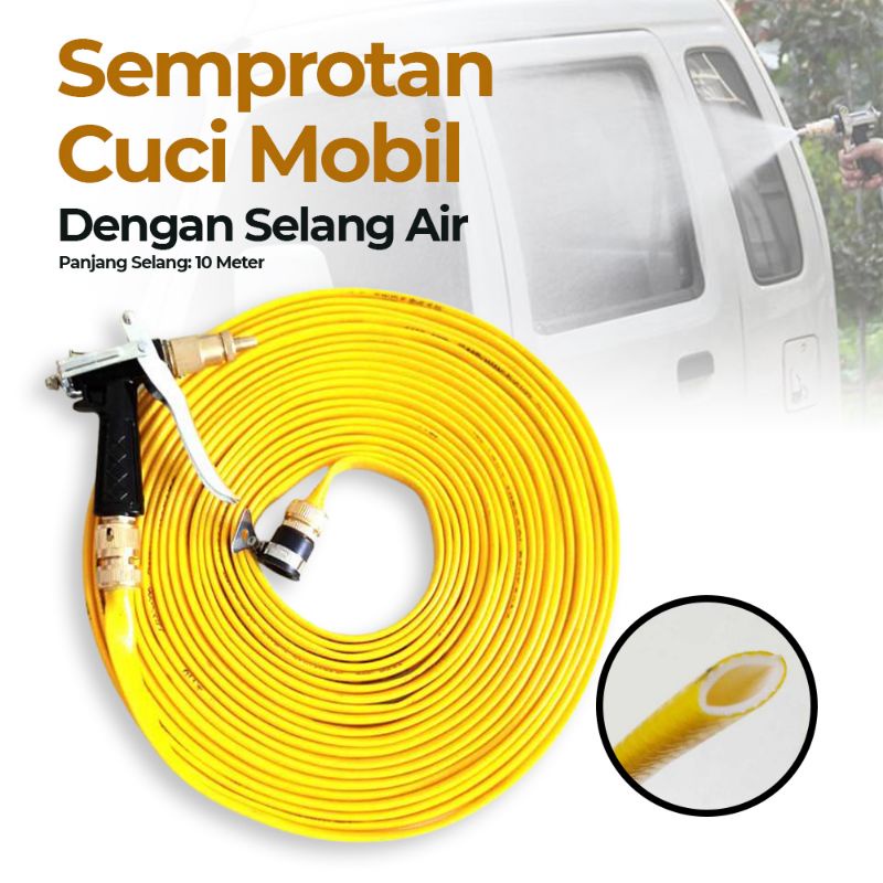 Selang Air semprotan Cuci Mobil 1/3 10 Meter