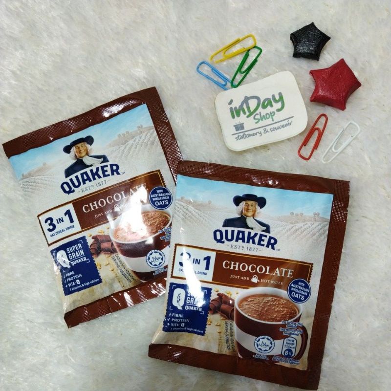 (28gr) Sereal Quaker 3in1 Cokelat | INDAY SHOP