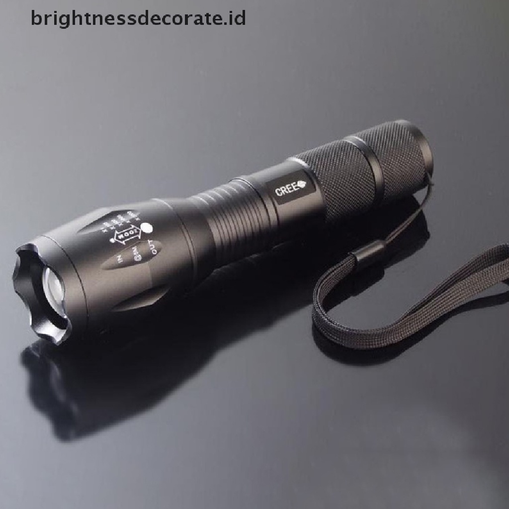 [Birth] Senter T6 Tactical Military LED 980000Lm Zoomable 5-Mode Tanpa [ID]