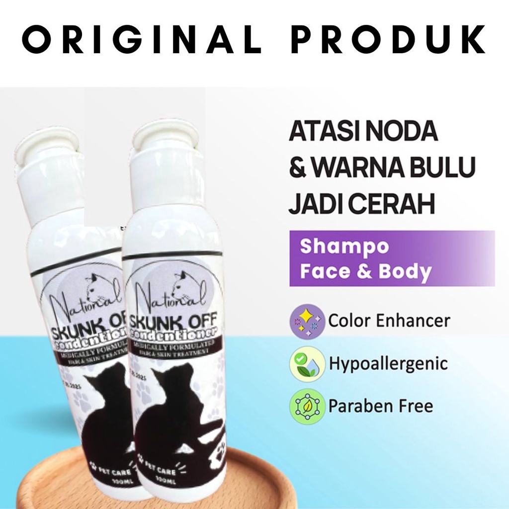 Shampo Conditioner Kucing SKUNK OFF Untuk Pertumbuhan Bulu, Anti Noda, Warna Bulu Dan Bulu Halus FEFARM