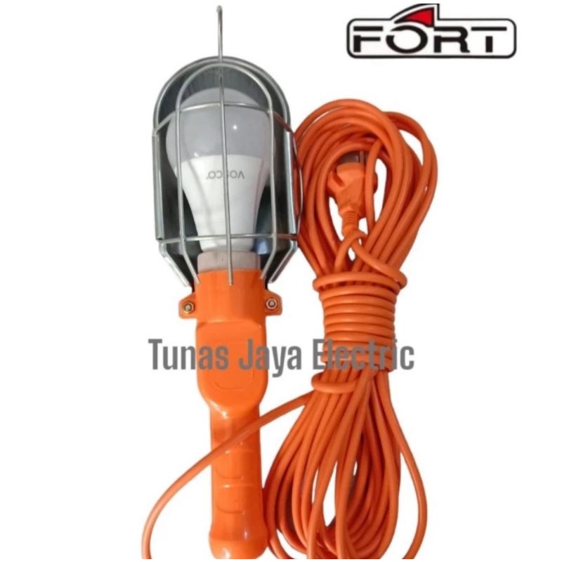 Lampu Kerja / Working Lamp + Kabel 10M Saklar BONUS Lampu LED