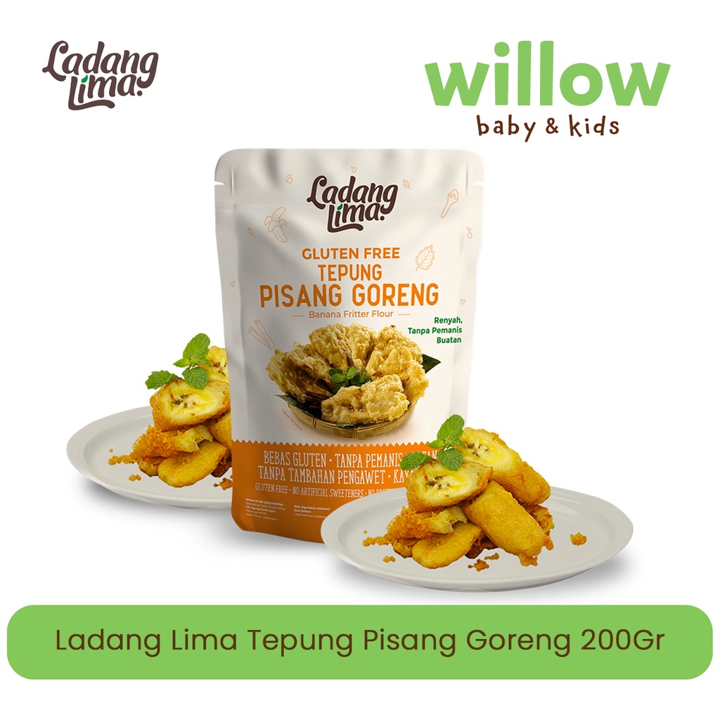 

Tepung Siap Pakai - Ladang Lima Tepung Pisang Goreng 200Gr