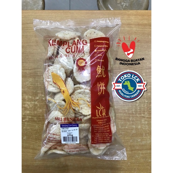 

Kerupuk Kemplang Goreng Cumi 500 Gram Asli Bangka dari Toko LCK