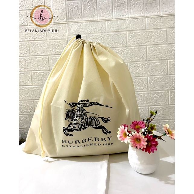 BURBERRY Dustbag Bahan Spoundbun Pengganti Sarung Tas Pelindung Debu Dust Bag DB Branded