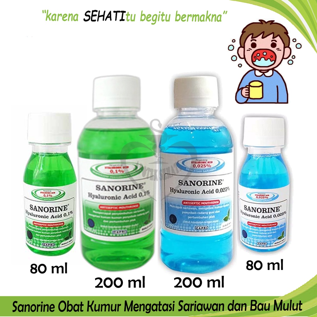 Sanorine Obat Kumur 0,1% Hijau 200ML