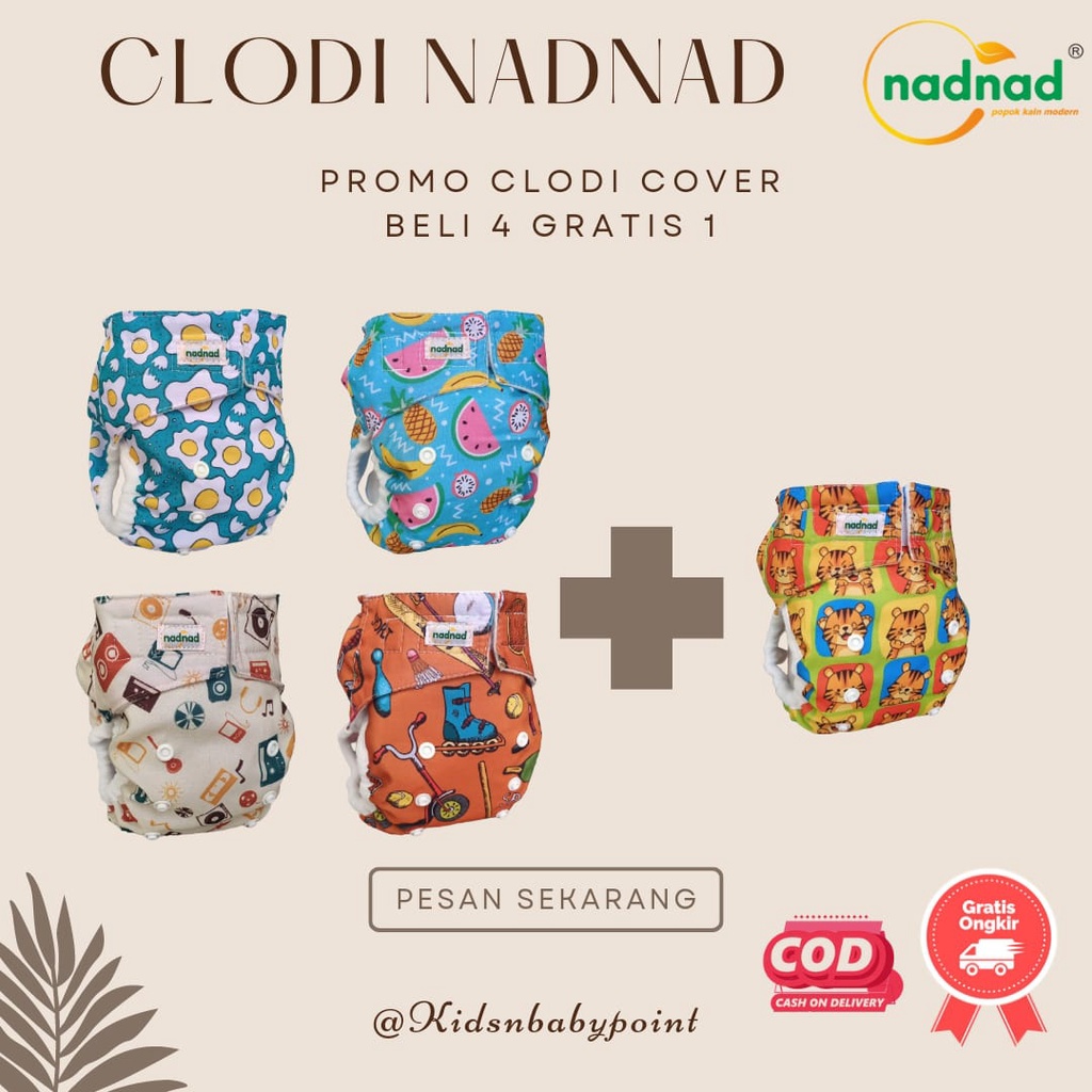 KNB Clodi Nadnad Popok Diapers Kain Cuci Ulang