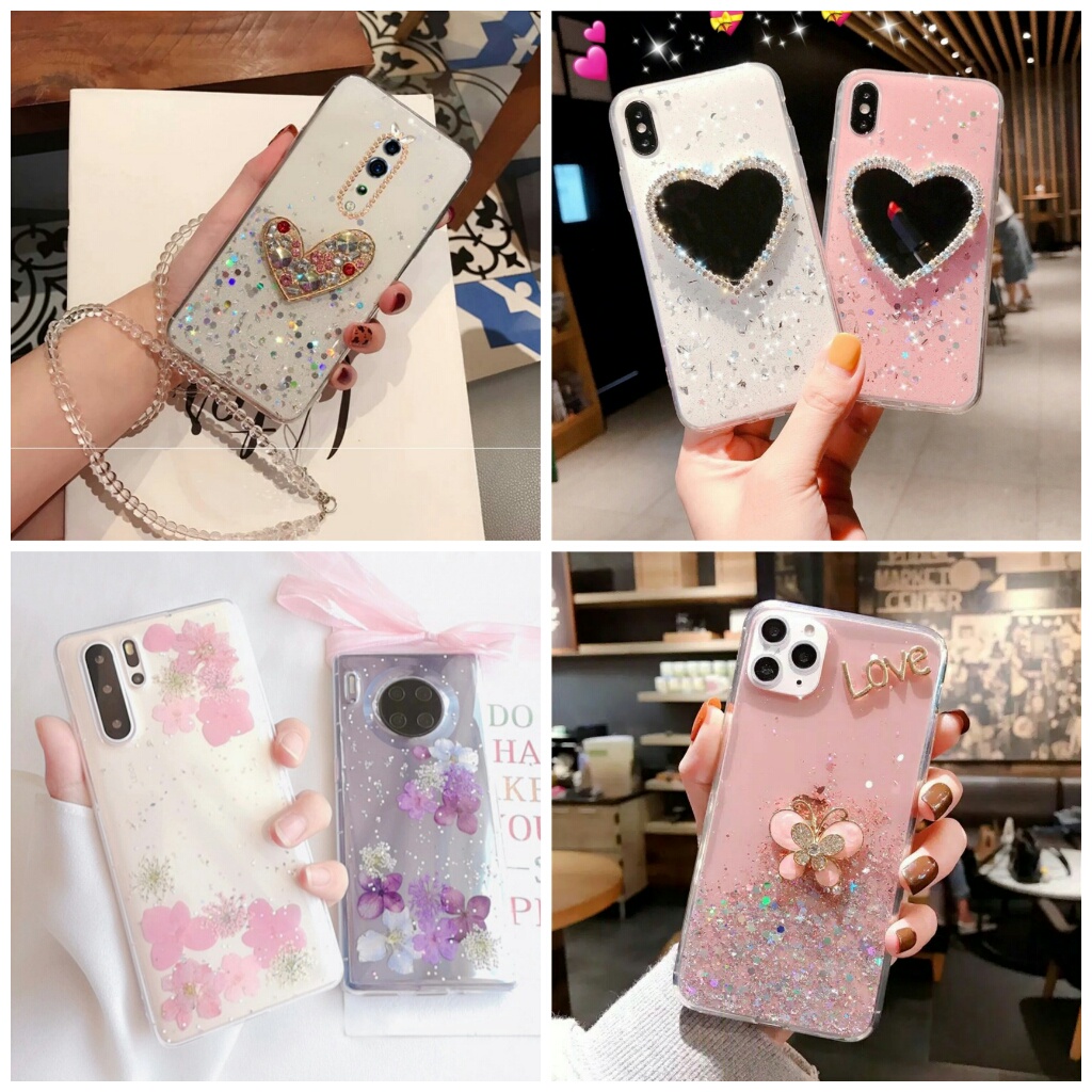 Casing Hp Crystal Blink Case Oppo Reno 5 4G Reno 5F Reno 6 4G Reno 6 5G