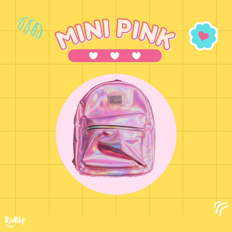 Tas hologram ransel mini backpack hologram metallic tas anak perempuan ransel tas sekolah cewek cowo