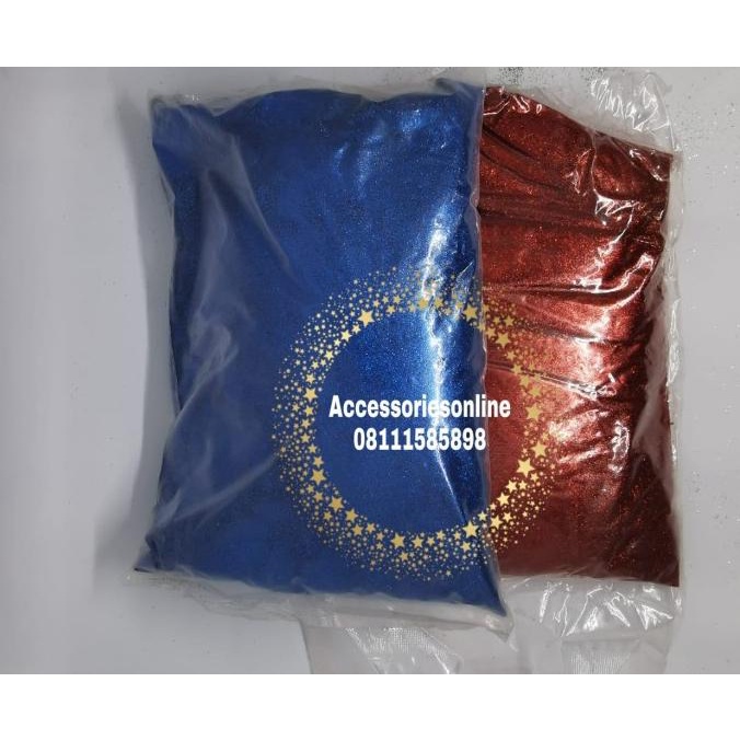 GLITER BUBUK 1/2 KG / Gliter bubuk warna-warni