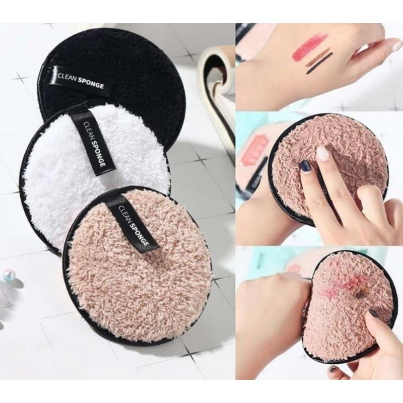 CC (ACC72) Makeup Clean Removal  Sponge Puff Face Cleansing Puff Pembersih Makeup