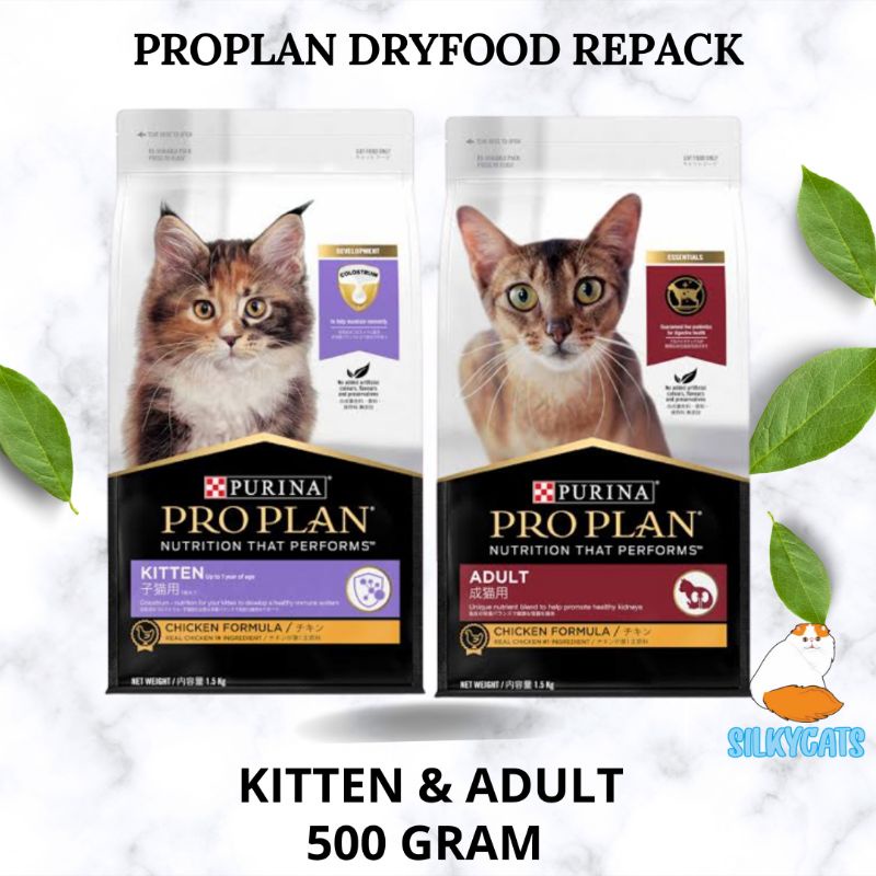 PROPLAN ADULT / KITTEN REPACK 500 GRAM.