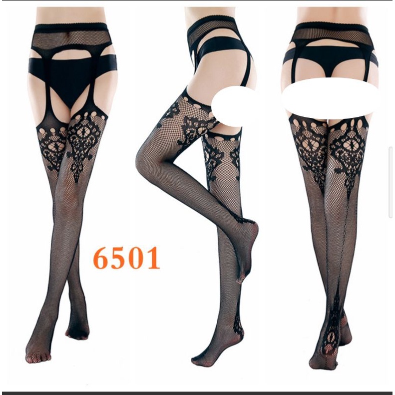 Aneka Stocking jaring halus motif women sexy garter halloween transparant