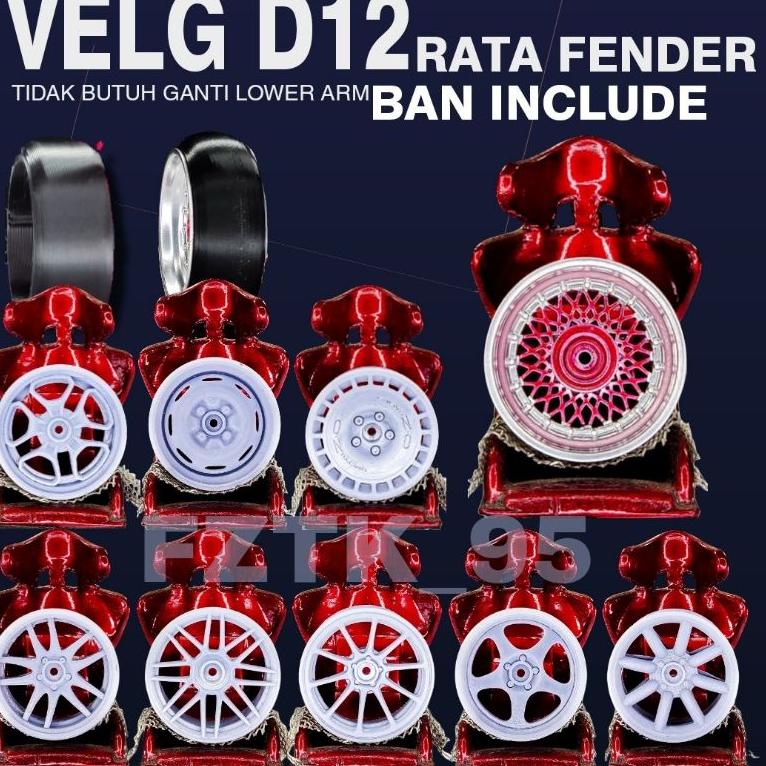 [DKK.02Ja23a] VELG+BAN WPL D12 RATA FENDER VELG RC WPL D12 D42