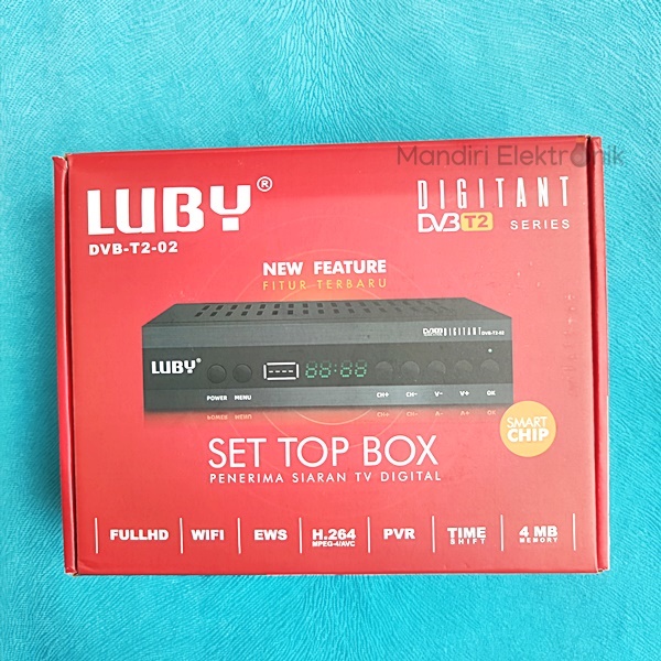 Set Top Box LUBY DVB T2 02 TV Siaran Digital Receiver STB Bisa Youtube STB Luby