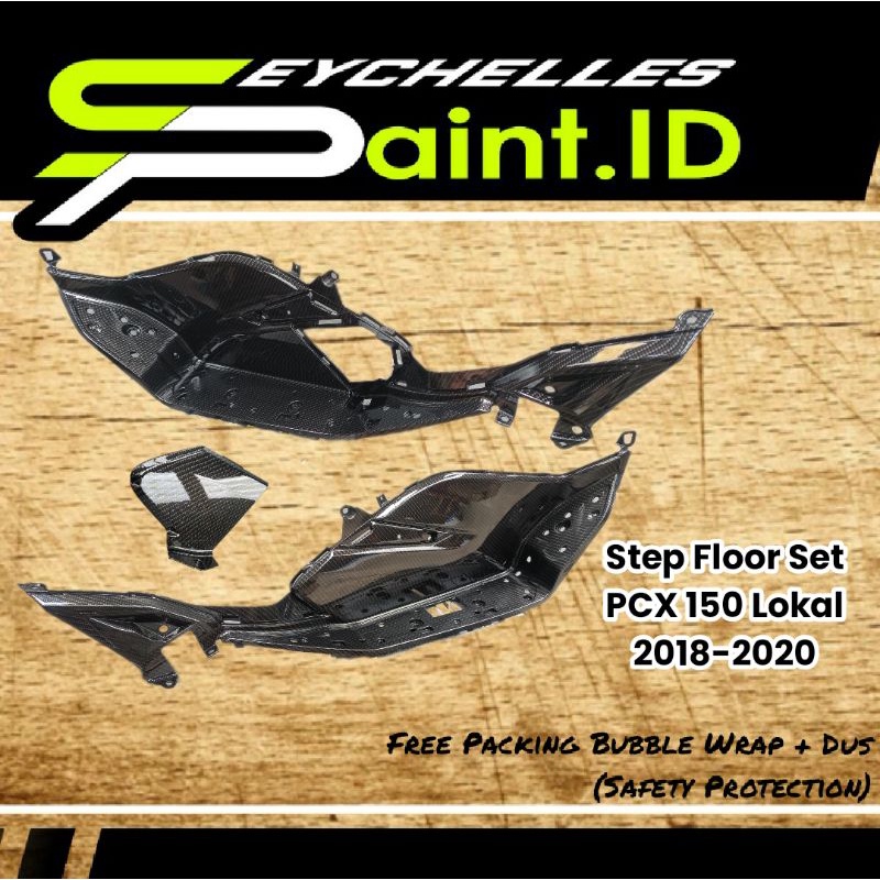 Cover Carbon Step Floor Set PCX 150 Motif Kevlar