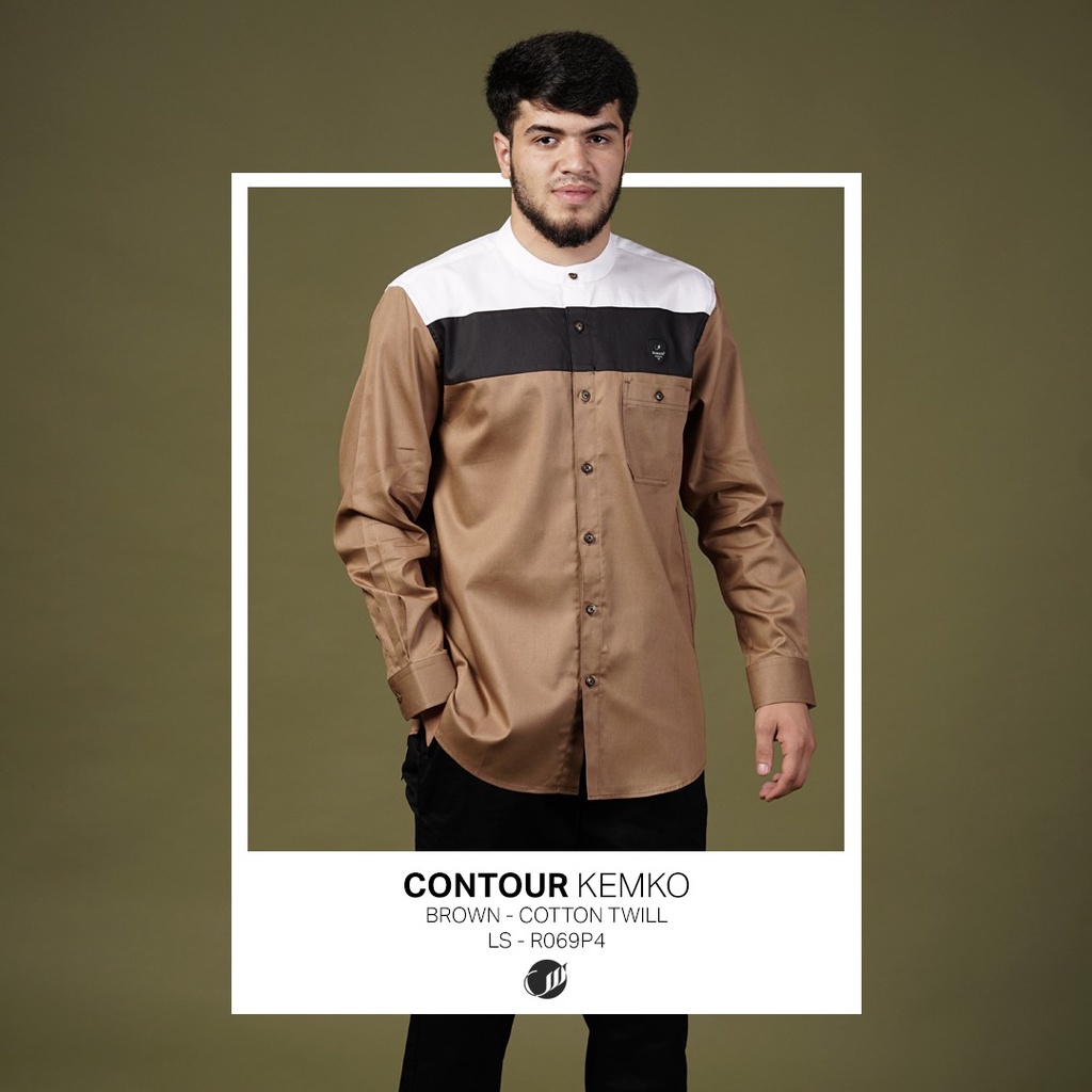 BAJU KEMEJA KOKO SAMASE KEMKO CONTOUR PJG 01R069P