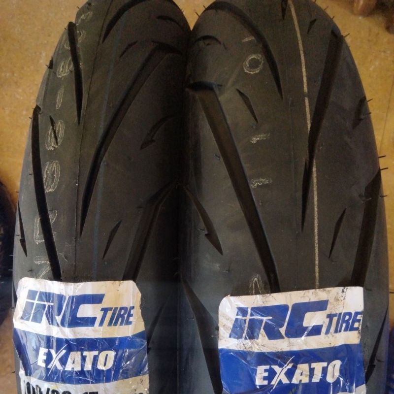 PAKET (80/80 - 90/80 - 100/80 - 110/70 - 120/70 - 130/70 - 150/60 RING 17) SEPASANG BAN TUBLES IRC E