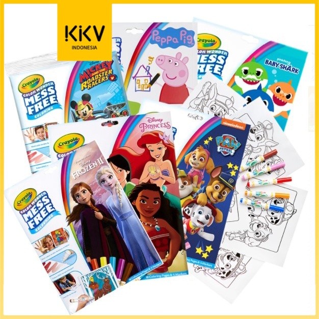 

Terlaris ✨ -KKV Buku Gambar Mewarnai Anak Crayola·Mess Free Coloring Painting Set - Disney Princess- 2.1.23