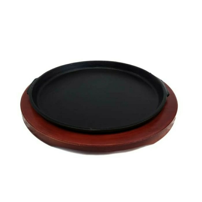 Piring Saji Steak Hot Plate Bulat Sunrise Pemanggang Pepper lunch 18 cm
